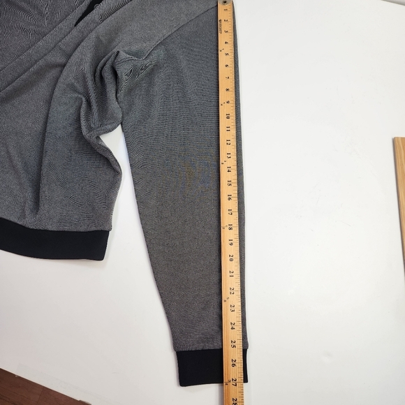 FootJoy Jacquard 1/4 Button Pullover Grey Gray Black Golf Outdoor  Men's XXL - Picture 12 of 15